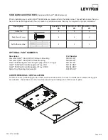 Preview for 3 page of Leviton Opt-X 500i Instructions For Use Manual