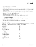 Preview for 2 page of Leviton Opt-X 5WMED-04C Instructions For Use Manual