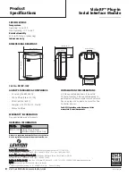 Preview for 2 page of Leviton Vizia RF RZC0P-1LW Product Specifications