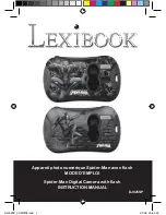 LEXIBOOK APPAREIL PHOTO NUMERIQUE SPIDER-MAN AVEC FLASH Instruction Manual preview