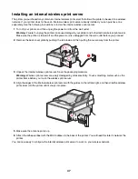 Preview for 31 page of Lexmark 13R0245 - X6575 USB 2.0/PictBridge/ 802.11g All-in-One Color Printer Scanner Copier Fax Photo Setup Manual