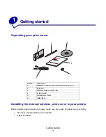 Preview for 5 page of Lexmark 14S0165 - MarkNet N8050 Print Server User Manual