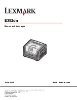 Lexmark 352dn - E B/W Laser Printer User Manual preview