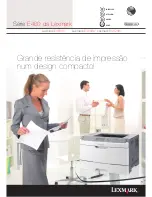 Lexmark E460 Series (Portuguese) Brochure & Specs preview