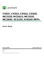 Lexmark XC2235 User Manual preview