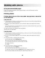 Preview for 43 page of Lexmark Z2400 Series User Manual