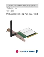 LG-Ericsson PCI-1020 Quick Installation Manual preview