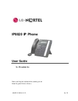 LG-Nortel IP8820 User Manual preview