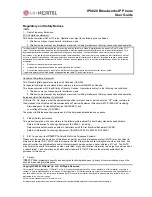 Preview for 2 page of LG-Nortel IP8820 User Manual