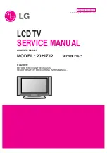 Preview for 2 page of LG 20HIZ12 Service Manual