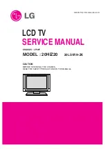 Preview for 1 page of LG 20HIZ20 Service Manual