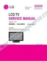 Preview for 1 page of LG 22LD350 Service Manual