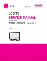 Preview for 1 page of LG 22LV2500 Service Manual