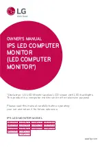 Preview for 1 page of LG 22MP57A Owner'S Manual