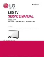 LG 24LM520S Service Manual preview