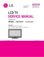 Preview for 1 page of LG 26LD330 Service Manual