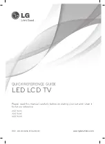 Preview for 1 page of LG 26LT360C Quick Reference Manual