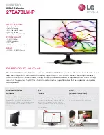 Preview for 1 page of LG 27EA73LM-P Specification