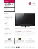 LG 32LD520 Specification preview