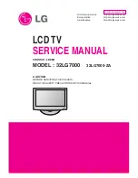 LG 32LG7000 Service Manual preview