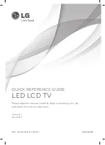 Preview for 1 page of LG 32LS341C Quick Reference Manual