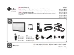 Preview for 1 page of LG 32LT560H Easy Setup Manual