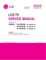 LG 32LW5500 Service Manual preview