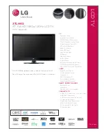 LG 37LH40 Series Specifications preview