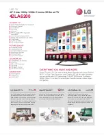 LG 42LA6200 Specifications preview