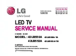 Preview for 1 page of LG 42LB550A Service Manual