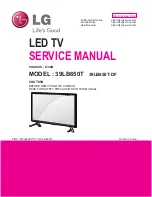 LG 42LB700T Service Manual preview