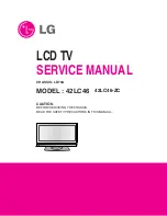 Preview for 1 page of LG 42LC46 Service Manual