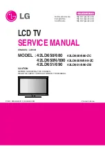 LG 42LD650 Service Manual preview