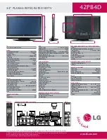 Preview for 2 page of LG 42PB4D Series Specifications