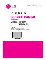 Preview for 1 page of LG 42PC3RA Series Service Manual