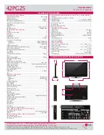 Preview for 2 page of LG 42PG25 Series Specification Sheet