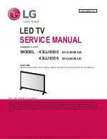 Preview for 1 page of LG 43UJ6300 Service Manual