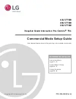 LG 43UV770M Commercial Mode Setup Manual preview