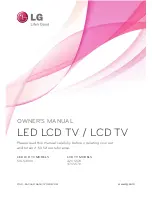 Preview for 1 page of LG 47CS570 Owner'S Manual