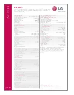 Preview for 2 page of LG 47LH90 Series Specifications