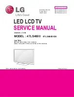 Preview for 1 page of LG 47LS4600 Service Manual