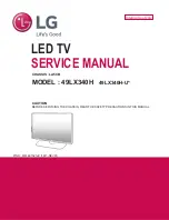 LG 49LX340H Service Manual preview