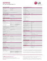 Preview for 2 page of LG 50PZ950 Specifications