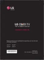 LG 55EF950V Owner'S Manual preview