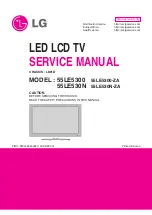 Preview for 1 page of LG 55LE5300 Service Manual
