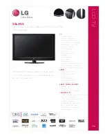 Preview for 1 page of LG 55LH55 Specifications