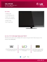 LG 55LV4400 Specifications preview