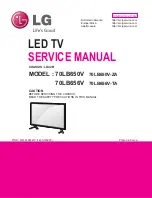 Preview for 1 page of LG 70LB650V-ZA Service Manual