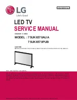 LG 75UK6570AUA Service Manual preview