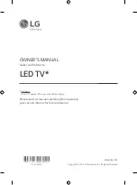 Preview for 3 page of LG 86SM9400PTA Manual